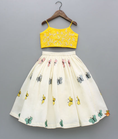 Butterfly Top And Flared Lehenga